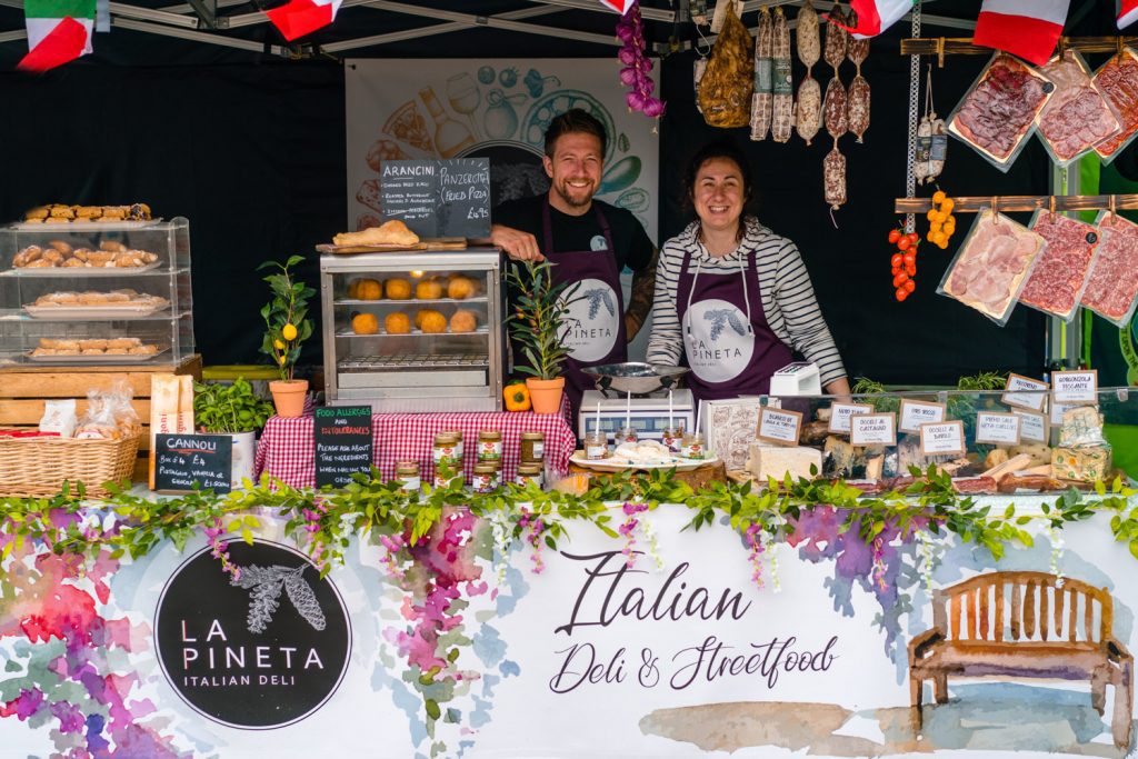 La Pineta Italian deli at Truro Farmers Market